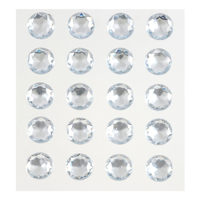 12 Packs: 20 ct. (240 total) 16mm Clear Rhinestone Stickers by Recollections™