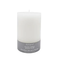 4" x 6" White Pillar Candle by Ashland®