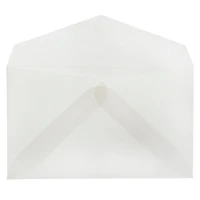 JAM Paper 2Pay Clear Translucent Vellum Envelopes, 100ct.