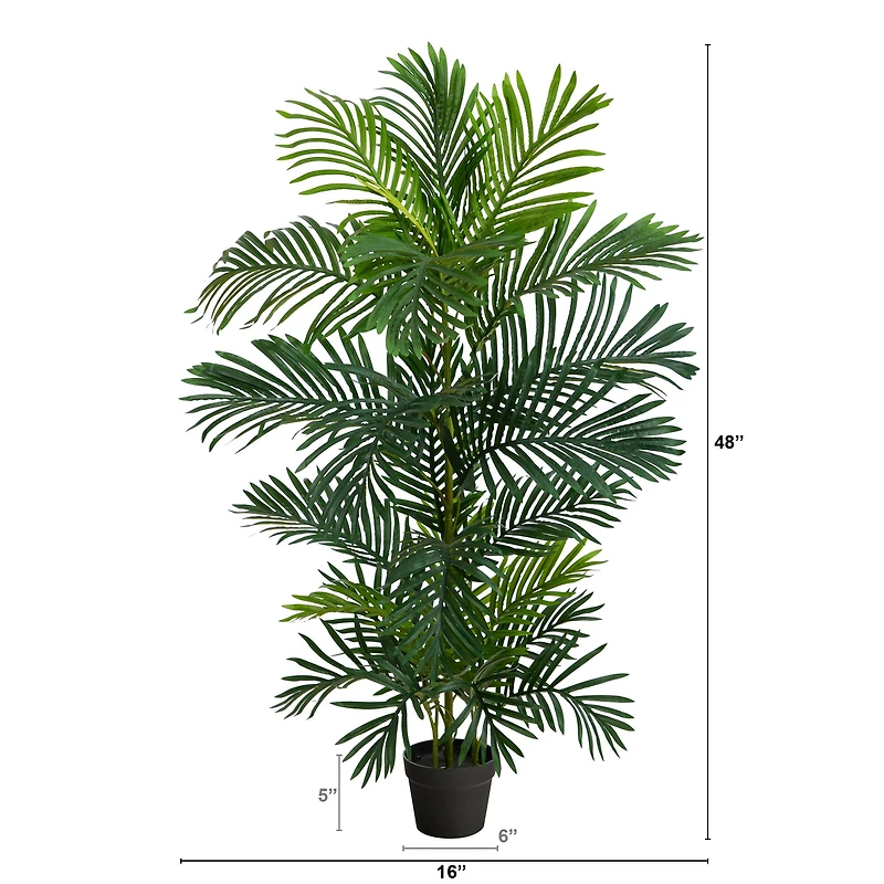 4ft. Potted UV Resistant Areca Palm Tree