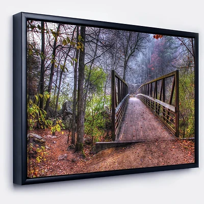 Designart - Beautiful Bridge Over Creek