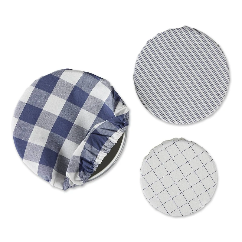 DII® Assorted French Blue Farmhouse Woven Dish Cover Set