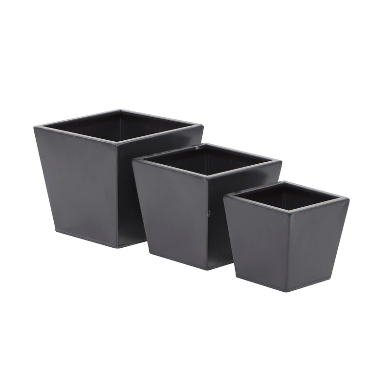 Grey Modern Planter, Set of 3" 7", 6", 5"