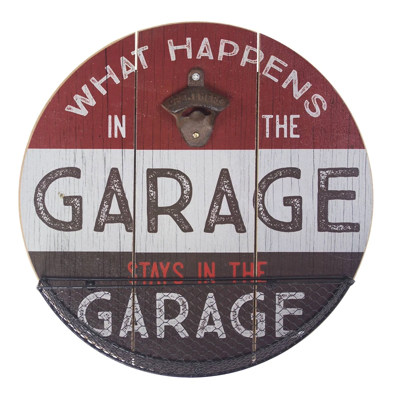 What Happens In The Garage Bottle Opener & Cap Catcher