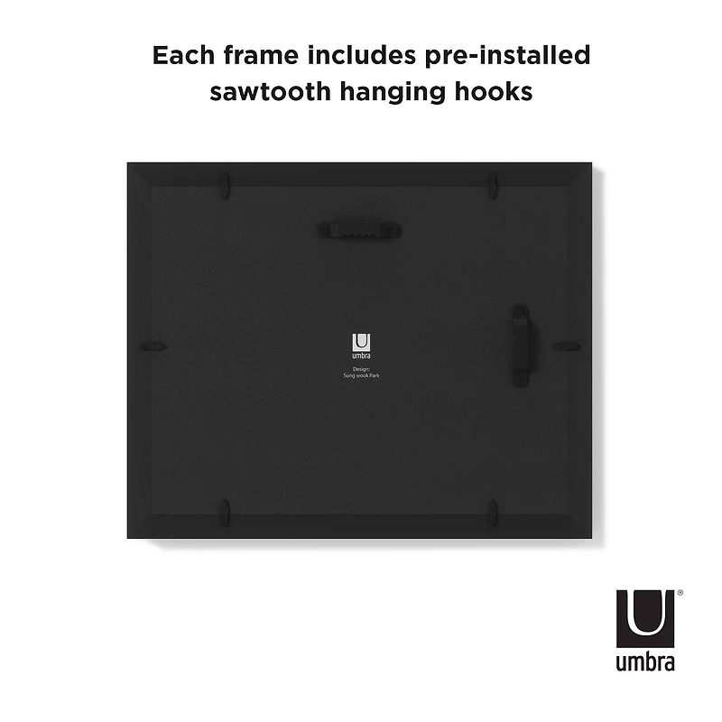Umbra Black Mingle Gallery Picture Frame Set