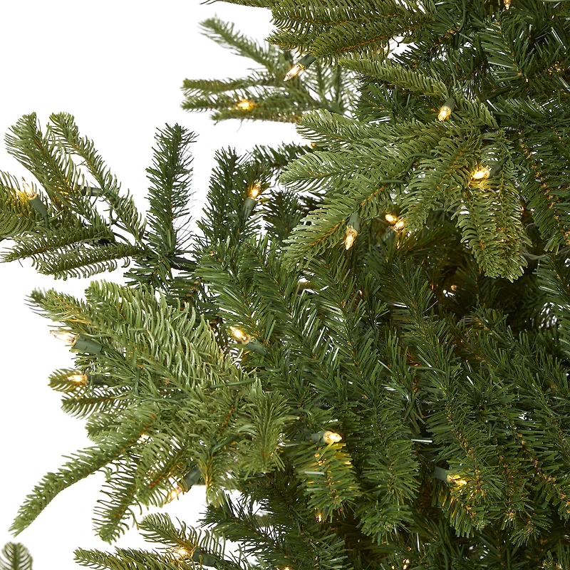 9ft. Pre-Lit Layered Washington Spruce Artificial Christmas Tree, Clear Lights