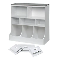 Badger Basket Combo Bin Storage Unit With Three Baskets