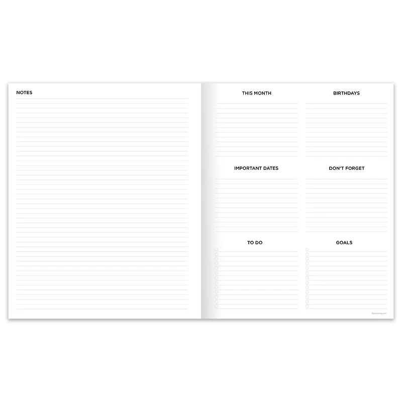 TF Publishing 2025-2026 Concrete Large Monthly Planner