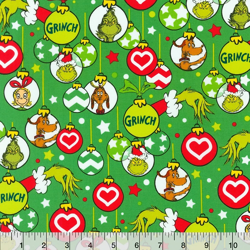 Dr. Seuss™ Grinch Décor Cotton Fabric