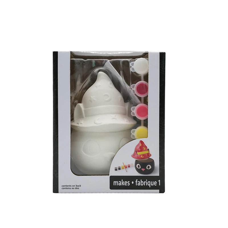 Witch Hat Ceramic Trinket Jar Kit by Creatology™