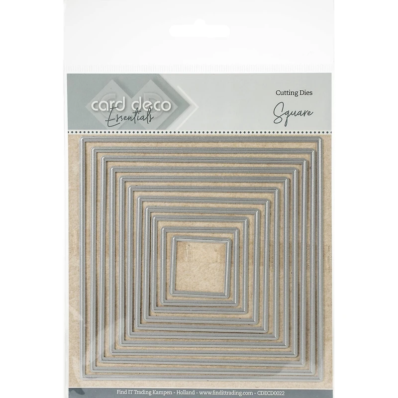 Find It Trading Card Deco Essentials Nesting Cutting Dies-Square