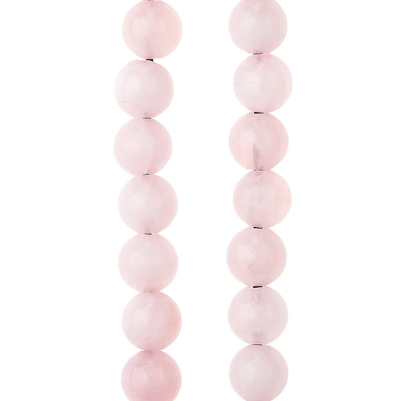 6 Pack: Rose Quartz Round Beads