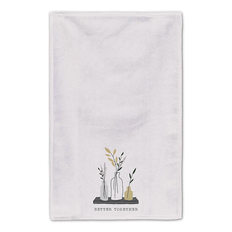 Better Together Mod Flower Vases 16" x 25" Tea Towel Set of 2