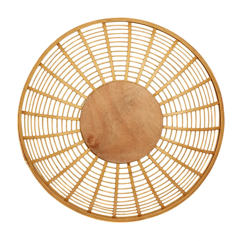 Set of 3 Brown Metal Boho Style Wall Decor 24", 22", 20"