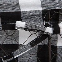 DII® Black & White Checkered Chicken Wire Basket 5 Piece Set