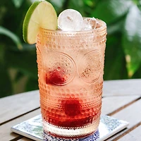 Kate Aspen® 13oz. Beaded Floral Rose Gold Drinking Glasses, 6ct.