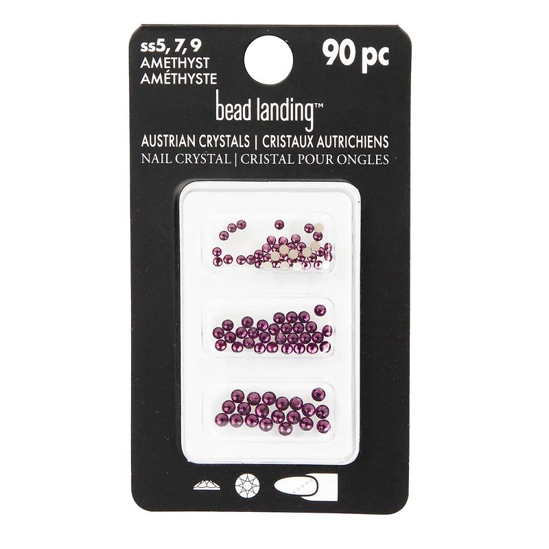 Round Flatback Austrian Crystals Mix by Bead Landing