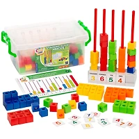 Thames & Kosmos Stacking Block Abacus Math Kit With Activity Cards