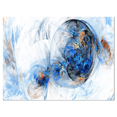 Designart - Colored Smoke Dark Blue