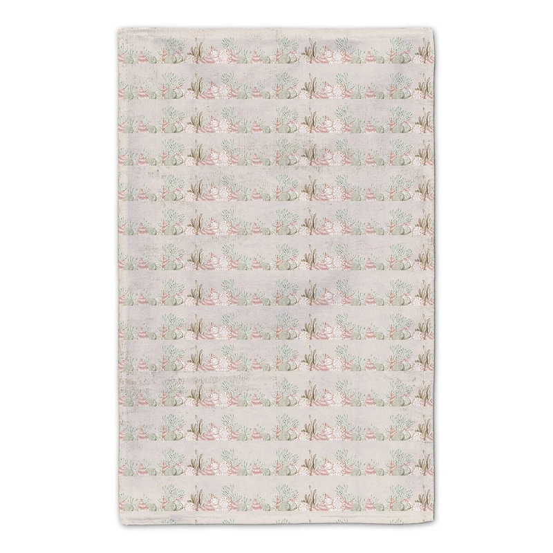 25" Happy Holidays Coastal Christmas Tea Towel Set