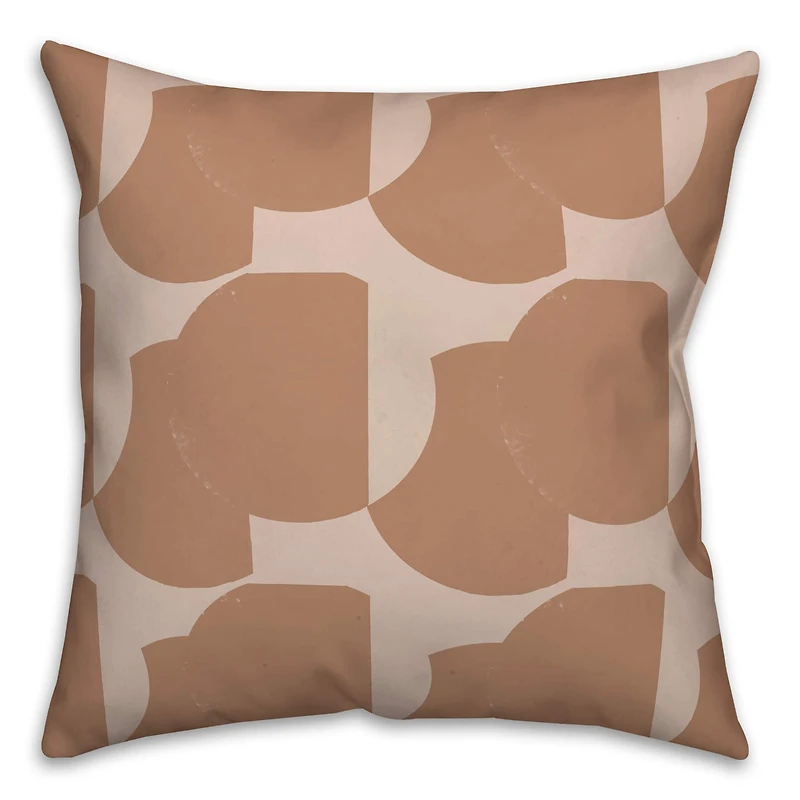 Circle Square Cut Out 18" x 18" Throw Pillow