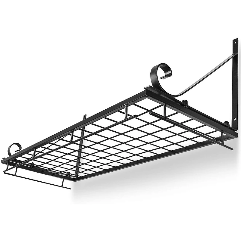 Sorbus 24.5" Black Wall Mounted Pot Rack