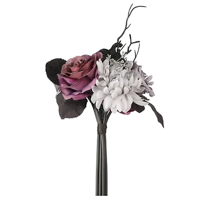 10" Gray & Purple Rose & Mum Bouquet by Ashland®