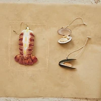 Hello Honey® 5.25" Glitter Lobster Tail Hand-Painted Glass Ornament