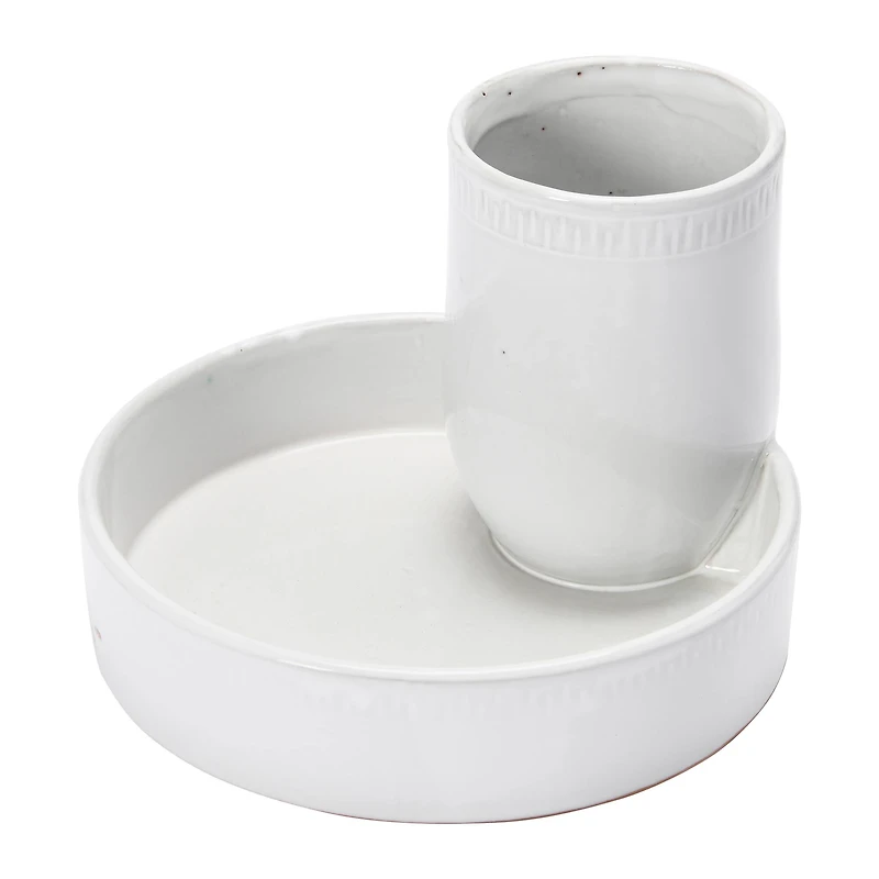 Hello Honey® 6.7" White Terra Cotta Tray