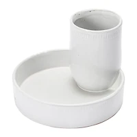 Hello Honey® 6.7" White Terra Cotta Tray