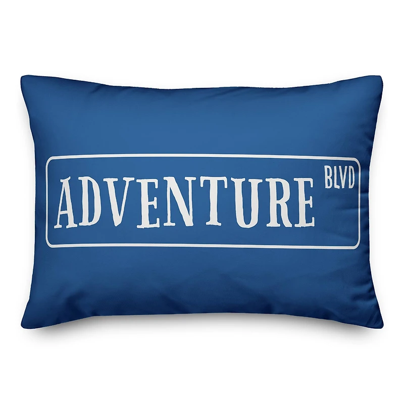 Adventure Avenue 20" x 14" Throw Pillow