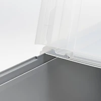 Iris® Gray Split-Lid Letter Size File Box, 4 Pack