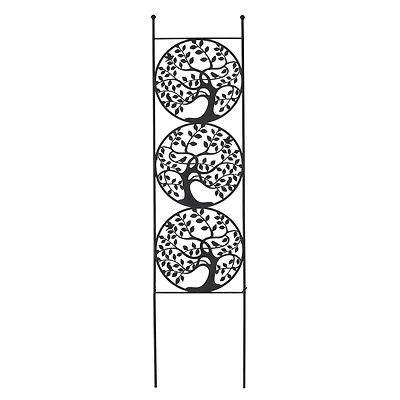 Glitzhome® 48" Metal Tree of Life Garden Trellis with Stakes