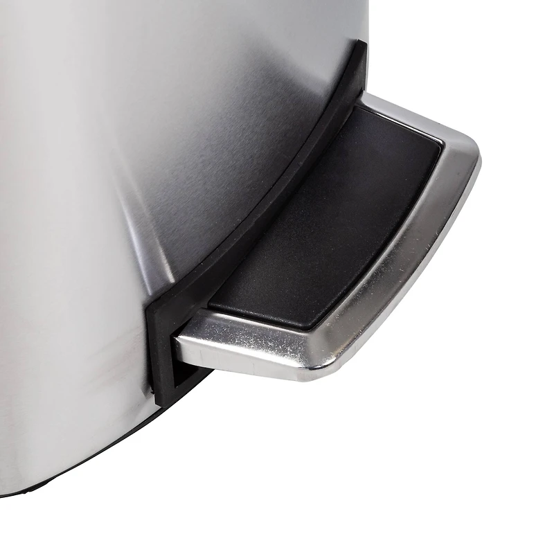 Honey Can Do 50L Soft-Close Stainless Steel Step Trash Can with Lid