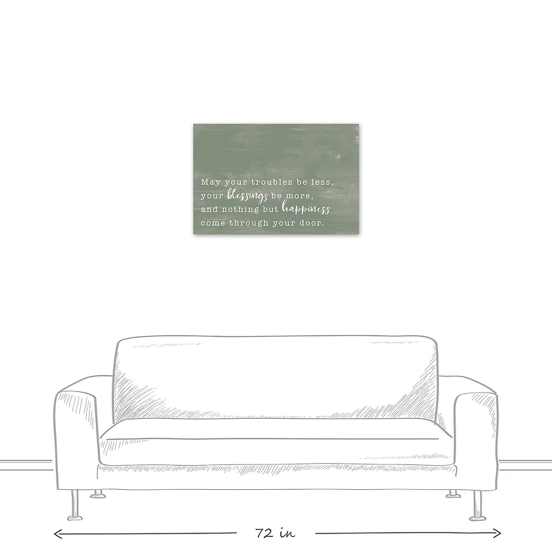 Troubles Be Less 30" x 20" Canvas Wall Art