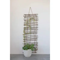 Hello Honey® Handmade Wood & Jute Wall Trellis