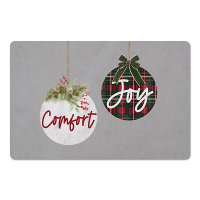 Comfort Joy Ornaments 27x18 Floor Mat