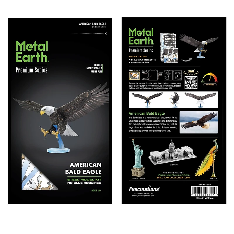 Metal Earth® Premium Series American Bald Eagle Steel Model Kit