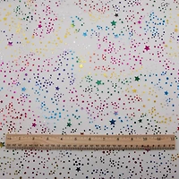 Wyla Light Pink Stars Mesh Polyester Fabric