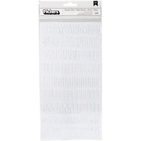 American Crafts™ Thickers™ Amy Tangerine Hustle & Heart Memento White Alphabet Stickers