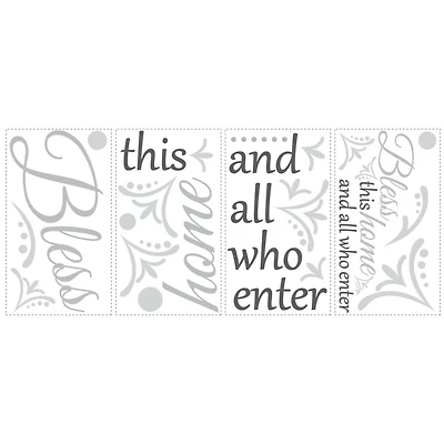 RoomMates Bless This Home Peel & Stick Wall Decals
