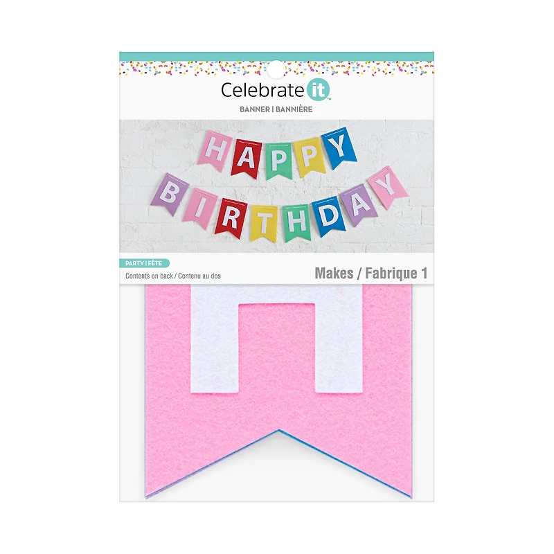 Happy Birthday Felt Garland by Celebrate It™