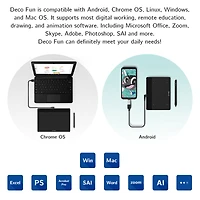 XPPen 10" x 6" Deco Fun L Graphics Drawing Tablet