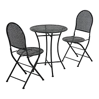 Hello Honey® Metal Cane Outdoor Bistro Patio Set