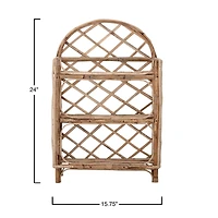 Hello Honey® 24" 3 Tier Rattan Wall Shelf
