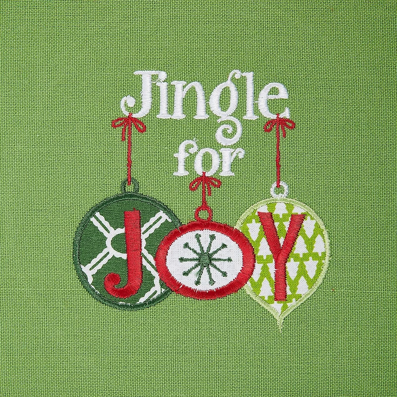 DII® Jingle For Joy Embroidered Dishtowel Set