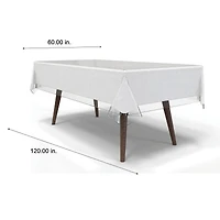 Home Details 120" Clear Tablecloth Protector