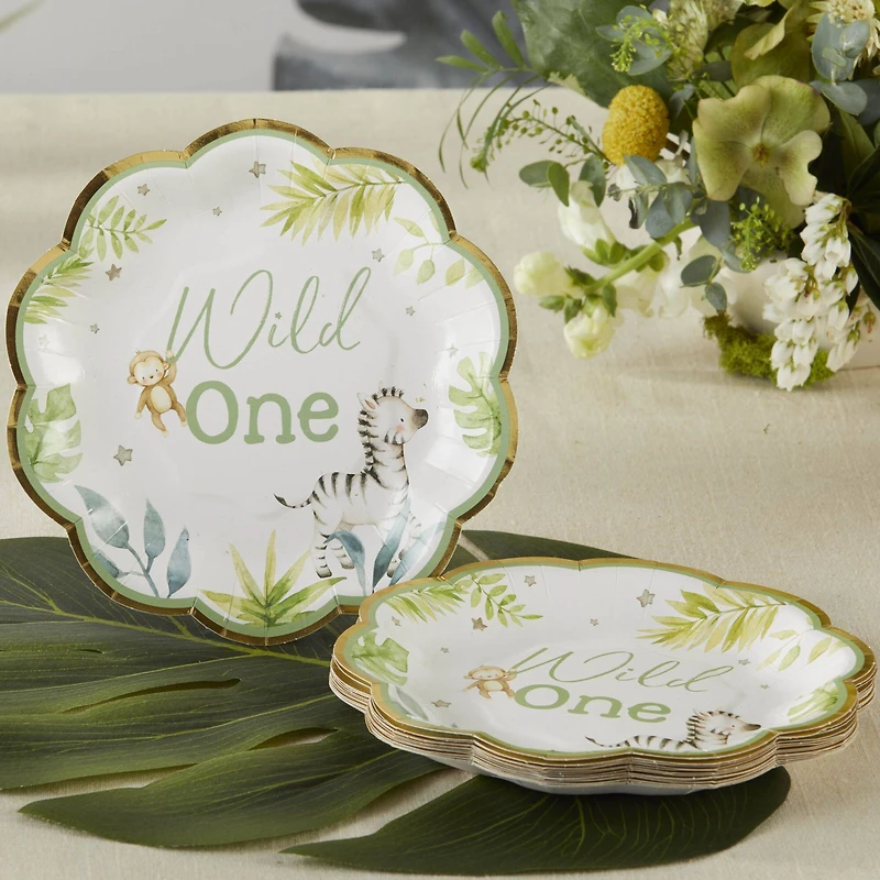 Kate Aspen 7" Safari Baby Premium Paper Plates Set, 16ct.