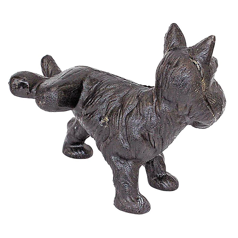 Design Toscano 7" Naughty Scotty Dog Die-Cast Iron Bookend & Doorstop