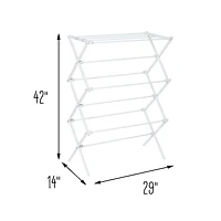 Honey Can Do White Collapsible Clothes Drying Rack